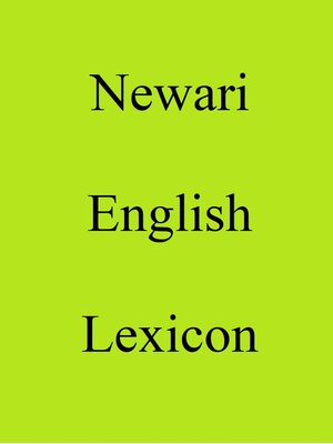 cover image of Newari English Lexicon